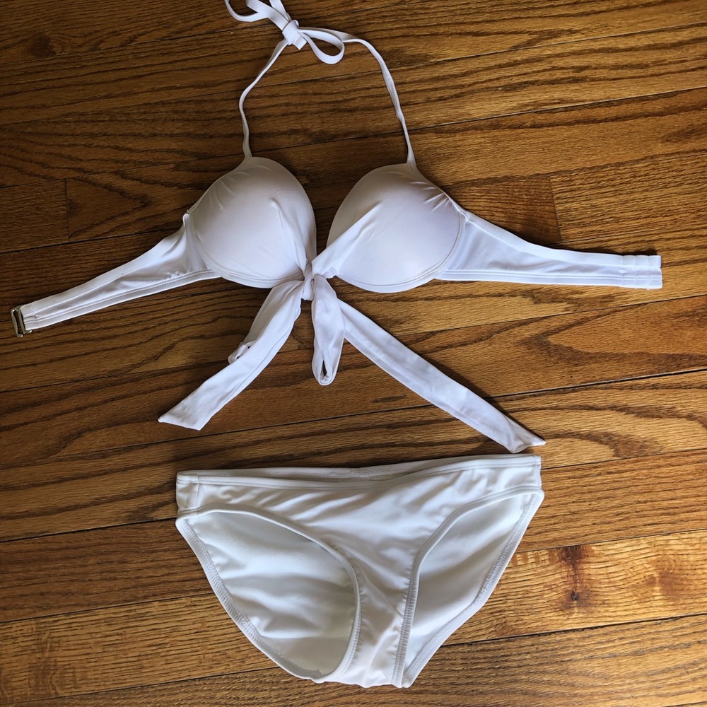 White target swimsuit top size small bottom top XS